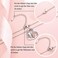 UNGENT THEM Dad and Daughter Love Heart Pendant Necklace, Birthday Valentines Day Gifts for Girls Women