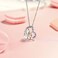 UNGENT THEM Dad and Daughter Love Heart Pendant Necklace, Birthday Valentines Day Gifts for Girls Women