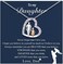 UNGENT THEM Dad and Daughter Love Heart Pendant Necklace, Birthday Valentines Day Gifts for Girls Women