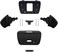 eXtremerate Solid Black Replacement Redesigned K1 K2 Back Button Housing Shell for PS5 Controller Rise Remap Kit - ControllerRise Remap Board NOT Included
