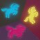 UB-STORE Pink Girls Canopy Bed with Pre-Glued Glow in Dark Unicorns Princess Mosquito Net Bedroom Decor