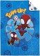 Disney Marvel Spidey and his Amazing Friends Spidey Team Red, White, and Blue 4 Piece Toddler Bed Set - Comforter, Fitted Bottom Sheet, Flat Top Sheet, and Reversible Pillowcase, 4751416P