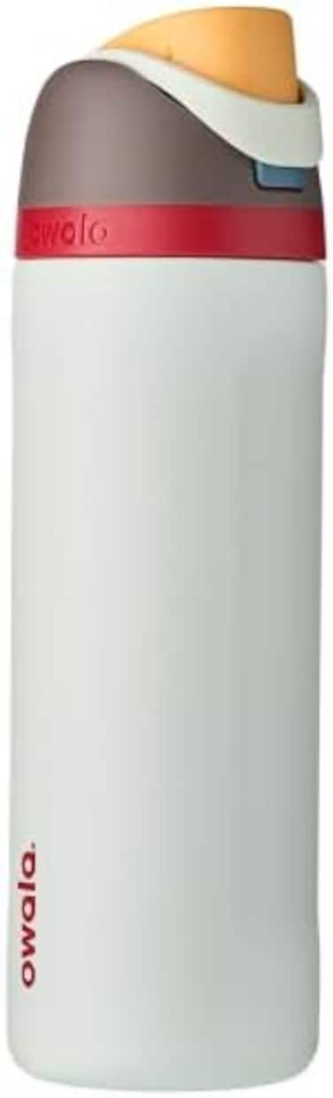 Owala FreeSip Insulated Stainless Steel Water Bottle with Straw for Sports, Travel, and School BPA-Free Sports Water Bottle, 24 oz, Boneyard