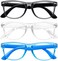 Okany Blue Light Glasses for Kids 3 Pack Blue Light Blocking Glasses for Teen Boys Girls Age 3-10