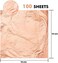 KraftiSky Copper Leaf Sheets - 100 Real Copper Foil Leaves 14x14 cm Metallic Rose Gold Leaf for Craft DIY Proejcts, Paintings, Gilding, Furniture, MakeupNail Art