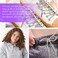 Juinte 4 Piece Rhinestone Shoe Laces Crystal Glitter Rope Bling Hoodie String Rhinestone Glitter Rope for Sneakers Sweatpants