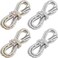 Juinte 4 Piece Rhinestone Shoe Laces Crystal Glitter Rope Bling Hoodie String Rhinestone Glitter Rope for Sneakers Sweatpants