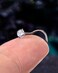 COCHARM G23 Titanium 20g Nose Stud 3mm Clear CZ Nose Piercing Stud Titanium Screw Nose Ring Stud Hypoallergenic Corkscrew Nose Stud 20g Nose Jewelry, Stud Nose Ring for Women Man, Titanium,
