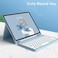 HENGHUI iPad Mini 5th Generation Mini 4 7.9 inch Keyboard Case Cute Round Key Color Keyboard Wireless Detachable BT Keyboard Cover with Pencil Holder for Mini 5 (Mini4/Mini5, Pink