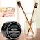 WUBLSYAN 2-Pack Teeth Whitening Charcoal PowderBamboo Brush Oral Care Sets, Natural Activated Charcoal Teeth Whitener Powder