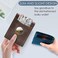 doeboe 新品 AirTag Wallet, Genuine Leather Credit Card Bifold Wallet with Money Clip, Minimalist RFID Blocking Slim Front Pocket Wallet, Airtags Holder Accessories for Men Women with Gift Box