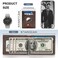 doeboe 新品 AirTag Wallet, Genuine Leather Credit Card Bifold Wallet with Money Clip, Minimalist RFID Blocking Slim Front Pocket Wallet, Airtags Holder Accessories for Men Women with Gift Box