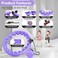 Leann L!fe U1-30 Knots Waist 56&rdquo;, Magnetic Lock Smart Weighted Hula Hoop for Adults Weight Loss, Infinity Hoop Plus Size, Children Adult Home Outdoors, Fitness Exercise, Abdominal Toner,Light Purple