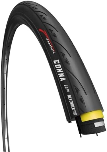 Fincci CONNA 700x23c Tyres 23-622 60TPI Foldable with 1mm Antipuncture Protection for Indoor Trainer Cycle Race Road Bike Tyres Racing Touring Bicycle Bike