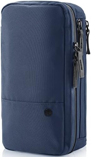 P PUREVAVE Compact Mens Toiletry Travel Bag Hanging, Mens Dopp Kit for Travel Waterproof, Wash Pouch Blue