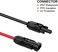 كابل تمديد الألواح الشمسية من جيوسيري بطول 10 أقدام وقطر 10AWG - سلك مزدوج بموصلات أنثى وذكر، متوافق مع الألواح الشمسية المنزلية والتجارية وألواح الطاقة الشمسية للمركبات الترفيهية