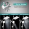 Tudoccy 10 Inch High Pressure Rainfall Shower Head/Handheld Shower Combo with 11 Inch Extension Arm, 9 Settings Adjustable Anti-leak with Holder/Hose, Height/Angle Adjustable, Chrome