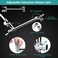 Tudoccy 10 Inch High Pressure Rainfall Shower Head/Handheld Shower Combo with 11 Inch Extension Arm, 9 Settings Adjustable Anti-leak with Holder/Hose, Height/Angle Adjustable, Chrome