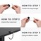 kwmobile Purse Hanger for Table (Set of 2- Purse Hook for Table - Folding Handbag Hanger - Portable Table Bag Holder