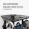kwmobile Purse Hanger for Table (Set of 2- Purse Hook for Table - Folding Handbag Hanger - Portable Table Bag Holder