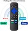 جهاز تحكم عن بعد عالمي من LOUTOC لأجهزة Roku TV، بديل لأجهزة TCL/Hisense/Sharp Roku TV، مزود بأزرار Netflix وDisney وHulu وPrime Video