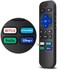 جهاز تحكم عن بعد عالمي من LOUTOC لأجهزة Roku TV، بديل لأجهزة TCL/Hisense/Sharp Roku TV، مزود بأزرار Netflix وDisney وHulu وPrime Video
