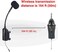 MAMKOES VT-5 Violin Microphone Wireless UHF Gooseneck Pick Up Instrument Clip-on Mic Receiver and Transmitter System for Violin