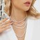 GEMSME 925 Sterling Silver Tennis Neckalce,4.0mm Round Cubic Zirconia Classic White Gold Plated Tennis Necklace for Women16-24 Inch, Sterling Silver, Cubic Zirconia