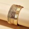 Xerling 14Pcs Boho Indian Multi Bangle Bracelet Set Punk Chunky Stackable Textured Bracelets for Women Layered Cable Smooth Bracelets, Diameter: 2.6-2.7in/6.8-7cm, alloy