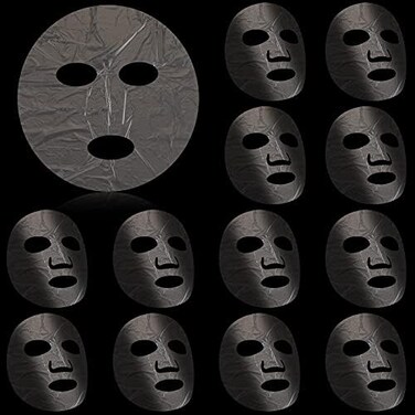 Maitys 200 Sheets Facial Plastic Mask Disposable Facial Sheet Mask Transparent Face Masks Skincare Preservative DIY Clear Spa Thin Plastic Wrap Moisture Retention