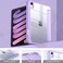 جراب ماستن لجهاز iPad Mini 7 A17 Pro، جراب لجهاز iPad Mini من الجيل السابع/السادس 2024/2021 مقاس 8.3 بوصة مع حامل قلم، غطاء خلفي شفاف رفيع للأطفال، خاصية التشغيل/الإيقاف التلقائي، لون لافندر
