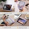 جراب ماستن لجهاز iPad Mini 7 A17 Pro، جراب لجهاز iPad Mini من الجيل السابع/السادس 2024/2021 مقاس 8.3 بوصة مع حامل قلم، غطاء خلفي شفاف رفيع للأطفال، خاصية التشغيل/الإيقاف التلقائي، لون لافندر