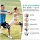 MODVEL Knee Support Set for Men and Women - Stable Support for Sports, Training, Fitness, Hiking, Everyday Use - Comfortable, Skin-friendly, Breathable Bandage Made of Soft Nylon Latex Fabric