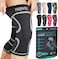 MODVEL Knee Support Set for Men and Women - Stable Support for Sports, Training, Fitness, Hiking, Everyday Use - Comfortable, Skin-friendly, Breathable Bandage Made of Soft Nylon Latex Fabric
