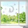 STICKERGURU Cat Moon and 18 Pieces Star Window Clings - Anti-Collision Window Decals to Save Birds from Window Collisions,Non Adhesive Prismatic Vinyl Window Clings, Rainbow Stickers