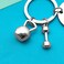 Dabihu Fitness Instructor Gift Appreciation Keychain Thank You Gift for Fitness Coach Trainer Workout Coach Appreciation Gifts Employee Coworker Retirement Gifts Thank You Keychain, Silver, Small