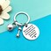Dabihu Fitness Instructor Gift Appreciation Keychain Thank You Gift for Fitness Coach Trainer Workout Coach Appreciation Gifts Employee Coworker Retirement Gifts Thank You Keychain, Silver, Small