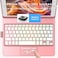جراب لوحة مفاتيح HOTLIFE لجهاز iPad 10.2 - لوحة مفاتيح iPad من الجيل التاسع والثامن والسابع - لوحة مفاتيح تعمل باللمس - غطاء واقٍ قابل للدوران 360 درجة مع حامل قلم Apple Pencil - لوحة مفاتيح لاسلكية ب