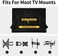 Easy-Going Waterproof Outdoor TV Cover for 65-70 inch TV with Bottom Cover, Thick Fabric, Dustproof and Weatherproof TV Cover with Remote Control Pocket, Black