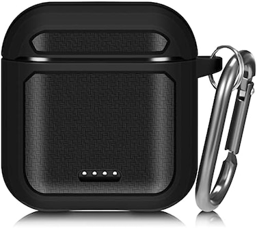 claiol Protective Case Compatible for Tozo T6, Upgraded Shockproof Tozo T6 Case Cover with Metal Carabiner. (Black