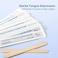 JMU Tongue Depressor 6 inch, Senior Size Wax Applicator Sticks, Sterile, Individually Wrapped, 100 Count