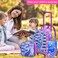 AGSDON 3PCS Rolling Backpack for Girls, Kids Roller Wheels Bookbag, Wheeled School Bag with Lunch Bag - Mermaid
