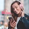 KVIDIO Bluetooth Headphones Over Ear, 65 Hours Playtime Wireless Gym Headphones with Microphone, Foldable Lightweight Pink Headset with Bass and Stereo Sound