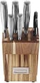 Cuisinart C77SS-7P Stainless Steel Prep Set w/Acacia Block, 7 pc