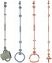 Socub Toy Safety Straps, Silicone Adjustable Baby Pacifier Teether Straps, 4pcs Toddler Toy Bottle Harness Straps for Strollers, High Chair, Cribs, Bags, BPA Free, Multi Colors