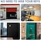 GIVERARE Key Lock Box, Wall Mount 4 Digits Combination Lockbox Outside, Waterproof Outdoor Key Hider for House Key, Resettable Safe Security Password Box with Mounting KitDust-proof Cover-Grey