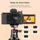 SmallRig Cold Shoe Adapter with Wind Muff Windshield for Sony ZV-1F / ZV-E10 / ZV-1 / ZV-E1 / ZV-1 II, Wind Furry for Light Microphone Attachment - 3526
