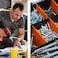 Andalus Brands Storage Box With 18 Compartments - Small Hardware Parts Organizer Box - Made of Durable Plastic - Excellent for Screws Nuts and Bolts - 12.75" x 10" x 1.75