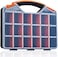 Andalus Brands Storage Box With 18 Compartments - Small Hardware Parts Organizer Box - Made of Durable Plastic - Excellent for Screws Nuts and Bolts - 12.75" x 10" x 1.75