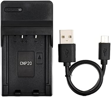 Norifon NP-20 USB Charger for Casio Exilim Card EX-M20, EX-S100, EX-S3, EX-S500, EX-S600, EX-S770, EX-S880, Exilim Zoom EX-Z18, EX-Z3, EX-Z4, EX-Z5, EX-Z6, EX-Z60, EX-Z65, EX-Z70 Camera and More
